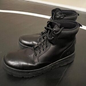 UGG Men's Dark Leather Lace-Up Boots
